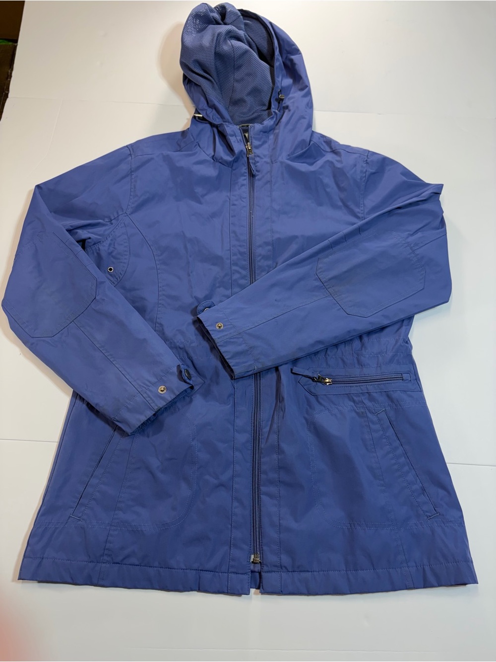 Natural Reflections Hooded Rain Jacket Blue M